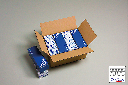 BOX 2W Corrugated Board Shipping Cartons Double Wall FEFCO 0201