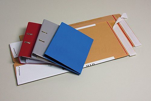 VARIA T-PACK FILES File Mailing Packaging with Self-adhesive Closure