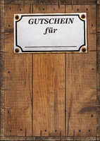 Gutschein-Vorlage HOLZ zu BRIEFBOX IMAGE-Geschenkversandtaschen