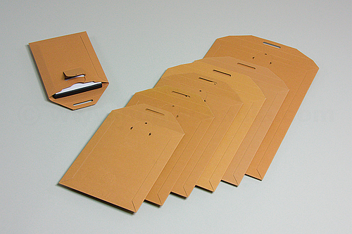 BUCHBOX Z Cardboard Mailing Bags with Tuck-in Flap Closure