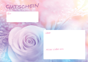 Voucher template BRIEFBOX IMAGE - ROSES