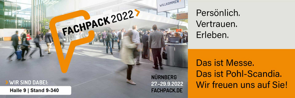 Pohl-Scandia auf der FachPack 2022 - Halle 9 Stand 9-340